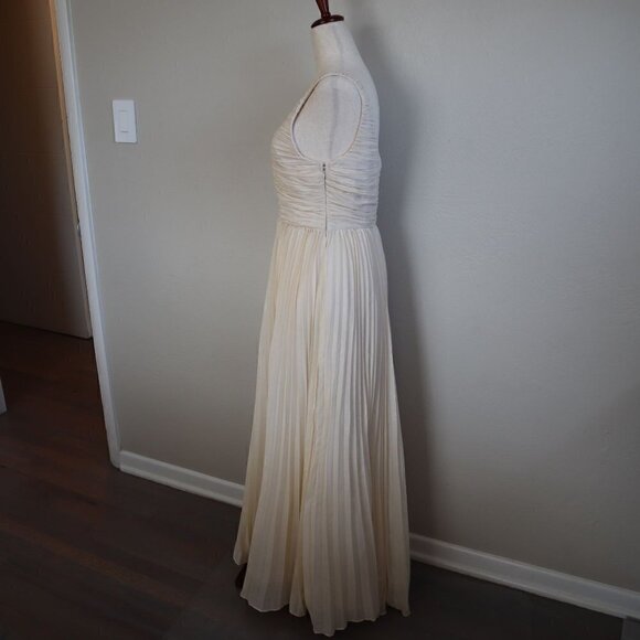 Anthropologie Let Me Be One-Shoulder Pleated Dress Size Small - Picture 5 of 7